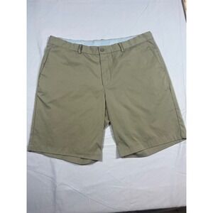 Nike Golf Dri-FIT Shorts Mens 38 Khaki Tan Standard Fit Flat Front Performance